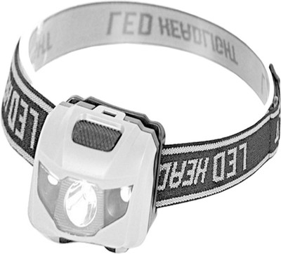Nema 3W LED + 1 Red LED Mini Headlight - White LED Headlamp(White)