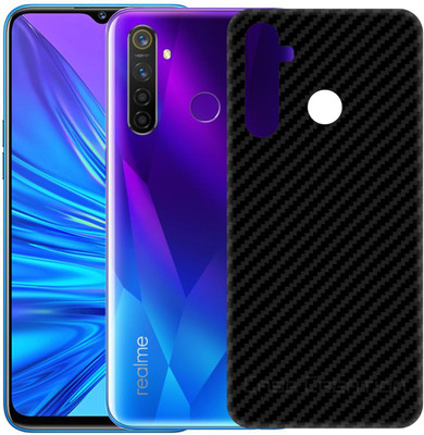 CASE CREATION Oppo Realme 5 Pro Mobile Skin(3D Real Black Transparent Carbon Style royal back Skin Glossy Finish Sticker)