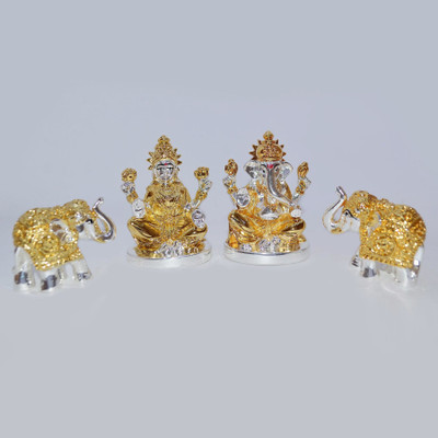 Real Seed Decorative Showpiece  -  7.5 cm(Silver Plated, Silver)