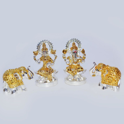 Real Seed Decorative Showpiece  -  7.5 cm(Silver Plated, Silver)