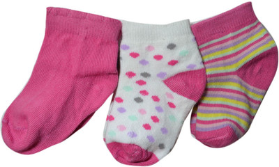Footprints Organic Cotton Baby Boys & Baby Girls Printed, Striped, Solid Ankle Length(Pack of 3)