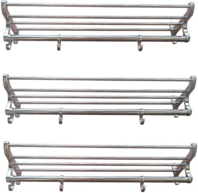 THG Heavy Duty Stainless Steel Towel Rack - 60 cms [3 pices sets ] 24 inch 5 Bar Towel Rod(Stainless Steel Pack of 3)