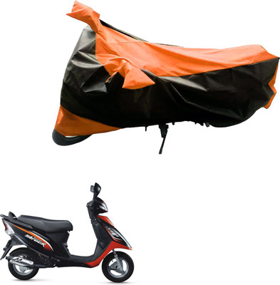 Ak Automotive Two Wheeler Cover for TVS(Scooty Streak, Black, Orange)