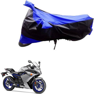 AK Art Two Wheeler Cover for Yamaha(RX 100, Black, Blue)