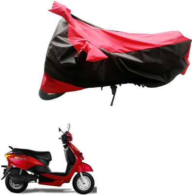 AK Art Two Wheeler Cover for Indus(Yo Spark, Black, Red)