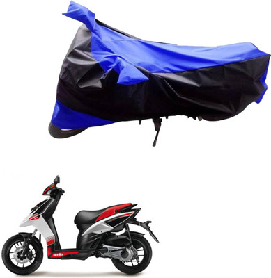 AK Art Two Wheeler Cover for Aprilia(SR 125, Black, Blue)