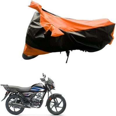 Ak Automotive Two Wheeler Cover for Honda(CD, Black, Orange)