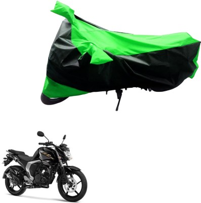 MMSSTAR Waterproof Two Wheeler Cover for Yamaha(FZ16, Black, Green)