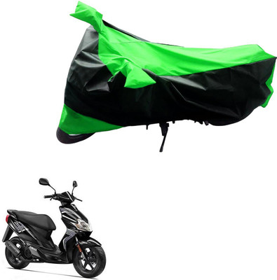 MMSSTAR Waterproof Two Wheeler Cover for Yamaha(Jog R, Black, Green)