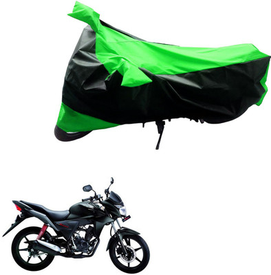Ak Automotive Two Wheeler Cover for Honda(CB Twister, Black, Green)