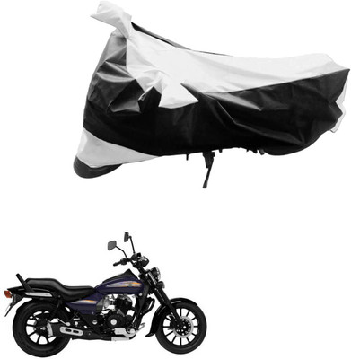 JVG Two Wheeler Cover for Bajaj(Avenger 150 Street, Black, Silver)