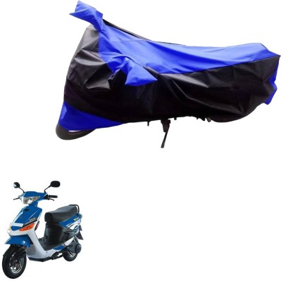 Ak Automotive Two Wheeler Cover for Indus(Yo Style, Black, Blue)