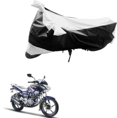 PRIMEAUTOZ Two Wheeler Cover for Bajaj(Black, Silver)