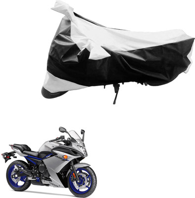 AK Art Two Wheeler Cover for Yamaha(RX 100, Black, Silver)