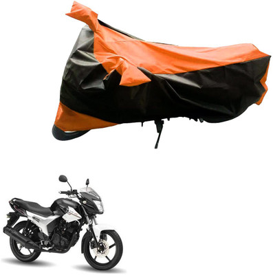 AK Art Two Wheeler Cover for Hero(HF Dawn, Black, Orange)