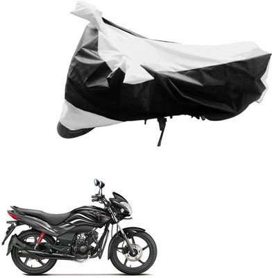 Ak Automotive Two Wheeler Cover for Hero(Passion Xpro, Black, Silver)