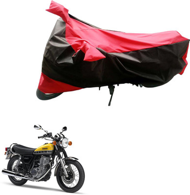 Ak Automotive Two Wheeler Cover for Yamaha(RD 350, Black, Red)