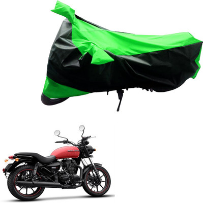 MMSSTAR Waterproof Two Wheeler Cover for Royal Enfield(Black, Green)