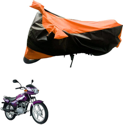 AK Art Two Wheeler Cover for TVS(Star City, Black, Orange)