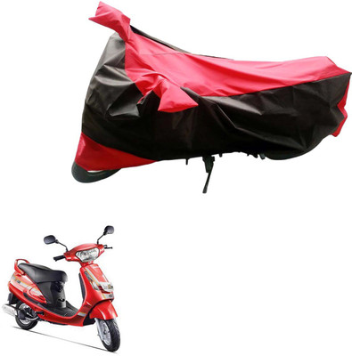 AK Art Two Wheeler Cover for Mahindra(Gusto, Black, Red)