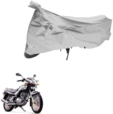 Ak Automotive Two Wheeler Cover for TVS(Fiero F2, Silver)