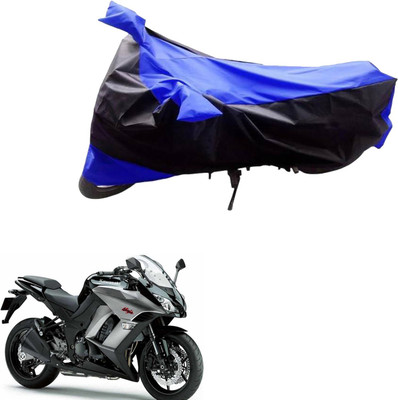 AK Art Two Wheeler Cover for Kawasaki(Ninja 1000, Black, Blue)