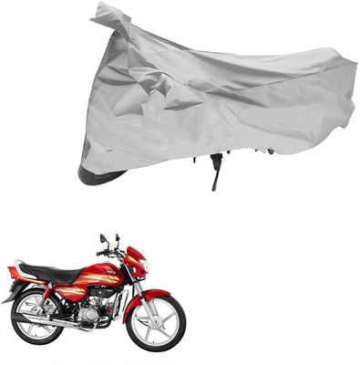AutoVision Two Wheeler Cover for Hero(HF Deluxe, Silver)