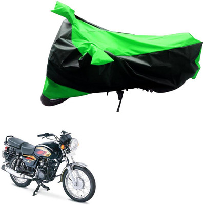 JVG Two Wheeler Cover for TVS(Max 4R, Black, Green)