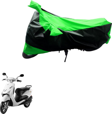 JVG Two Wheeler Cover for Indus(Yo Xplor, Black, Green)