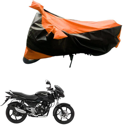VOCADO Two Wheeler Cover for Bajaj(Pulsar 150 DTS-i, Black, Orange)