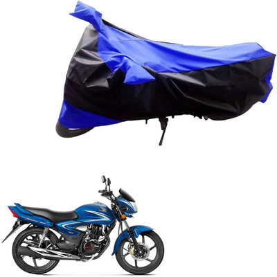 AK Art Two Wheeler Cover for Honda(CB Shine, Black, Blue)