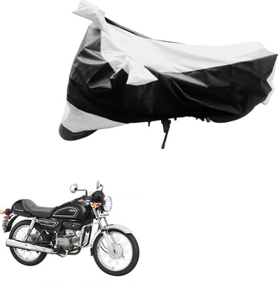 JVG Two Wheeler Cover for Hero(Splendor Pro Classic, Black, Silver)