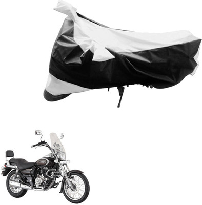 PRIMEAUTOZ Two Wheeler Cover for Bajaj(Avenger, Black, Silver)