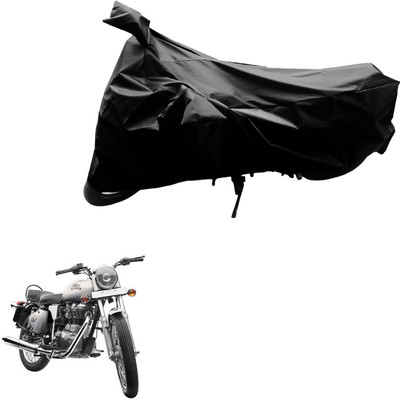 AutoVision Two Wheeler Cover for Royal Enfield(Bullet 350, Black)