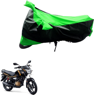 JVG Two Wheeler Cover for TVS(Victor New, Black, Green)