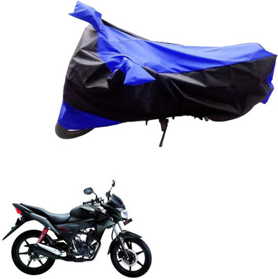 Ak Automotive Two Wheeler Cover for Honda(CB Twister, Black, Blue)