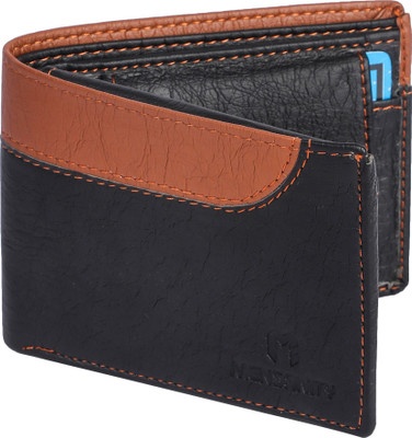 M Mensanity Men Black Artificial Leather Wallet(8 Card Slots)