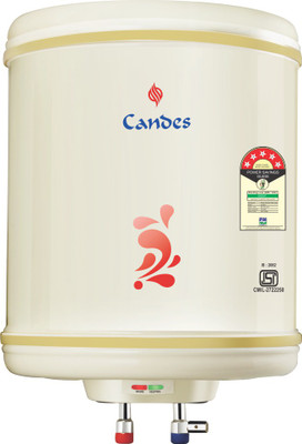 Candes 6 L Storage Water Geyser (6METAL, Ivroy)