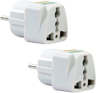 HI-PLASST Universal to AC 250V Power Travel Adapter Worldwide Adaptor(White)