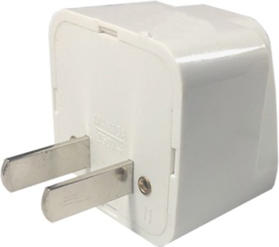 HI-PLASST 3Pcs, 2-Prong Universal Electrical AC Wall Plug Adapter Worldwide Adaptor(White)