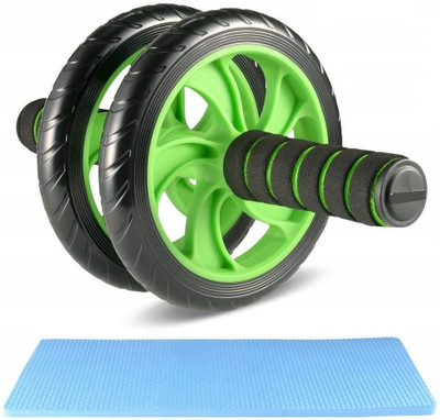 Techtest Ab Wheel Roller With Knee Mat Ab Exerciser(Green, Black)