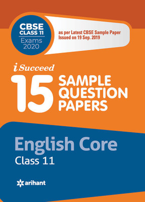 15 Sample Question Papers English Class 11 CBSE 2019-2020(English, Paperback, unknown)
