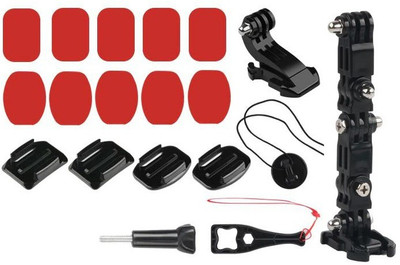 Yantralay Helmet Flat Placement Camera Mount(Black)