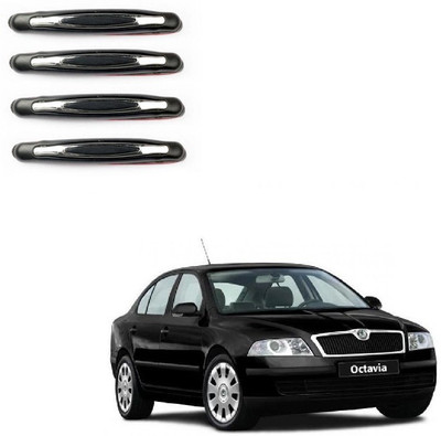 Autofetch Plastic Car Door Guard(Black, Pack of 4, Skoda, Octavia)