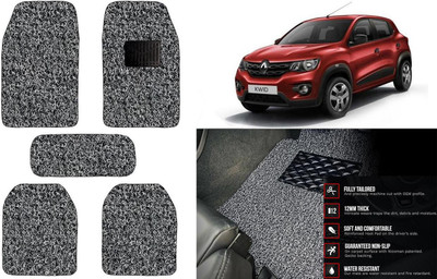 Auto Kite Plastic, PVC Standard Mat For  Renault Kwid(Black, Grey)