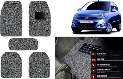 Auto Kite Plastic, PVC Standard Mat For  Hyundai i10(Black, Grey)