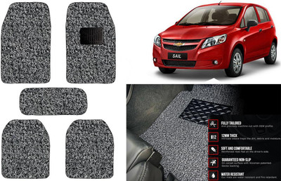 Auto Kite Plastic, PVC Standard Mat For  Chevrolet Sail Hatchback(Black, Grey)