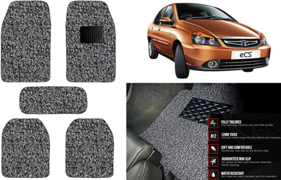 Auto Kite Plastic, PVC Standard Mat For  Tata Indigo CS(Black, Grey)