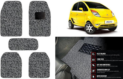 Auto Kite Plastic, PVC Standard Mat For  Tata Nano(Black, Grey)