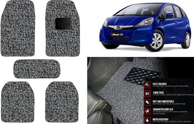Auto Kite Plastic, PVC Standard Mat For  Honda Jazz(Black, Grey)